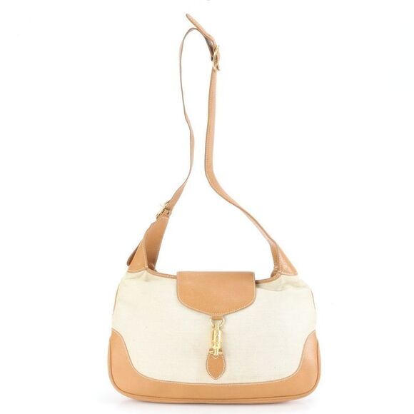 Gucci Handbags - Gucci New Jackie 001 01 Leather Canvas 2WAY Shoulder Bag Shoulder Hand Genuine